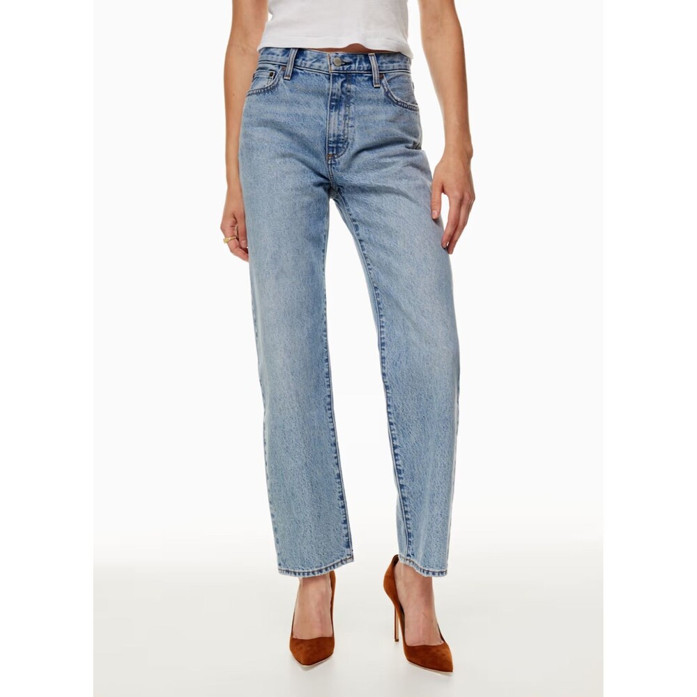 Denim Forum Aritzia Size 29 The Arlo High Rise Straight Jeans Button Fly